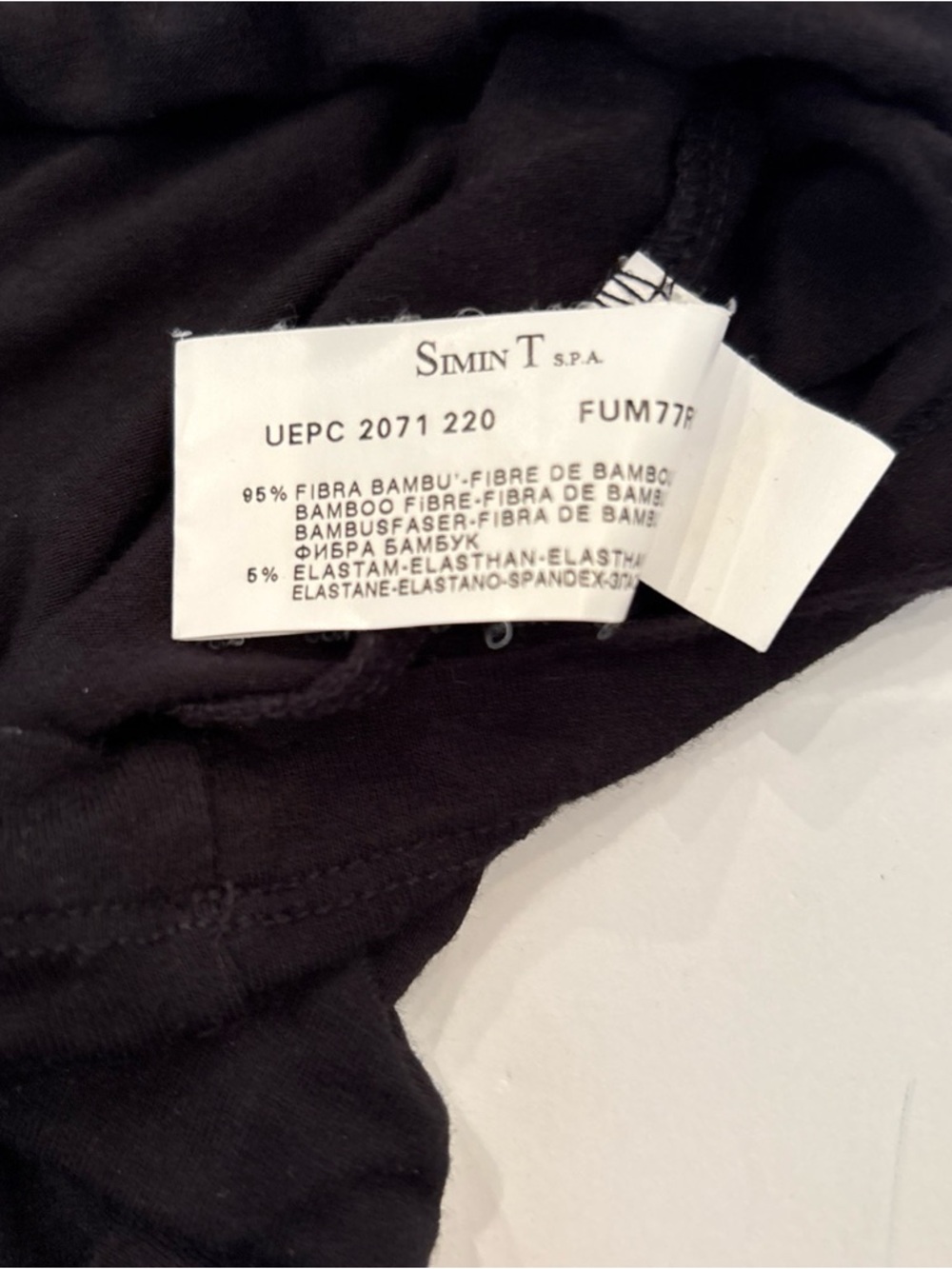 Armani Collezioni Black Crewneck Tee-Medium - Picture 7 of 7